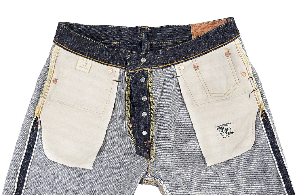 サムライジーンズ S0511XX W30 Samurai S0511XXII 15oz Texas Cotton Indigo Denim Jean - Slim